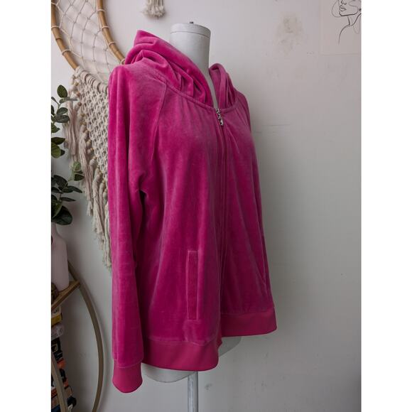 Juicy Couture velour crystal zip up tracksuit hoodie - Picture 4 of 15